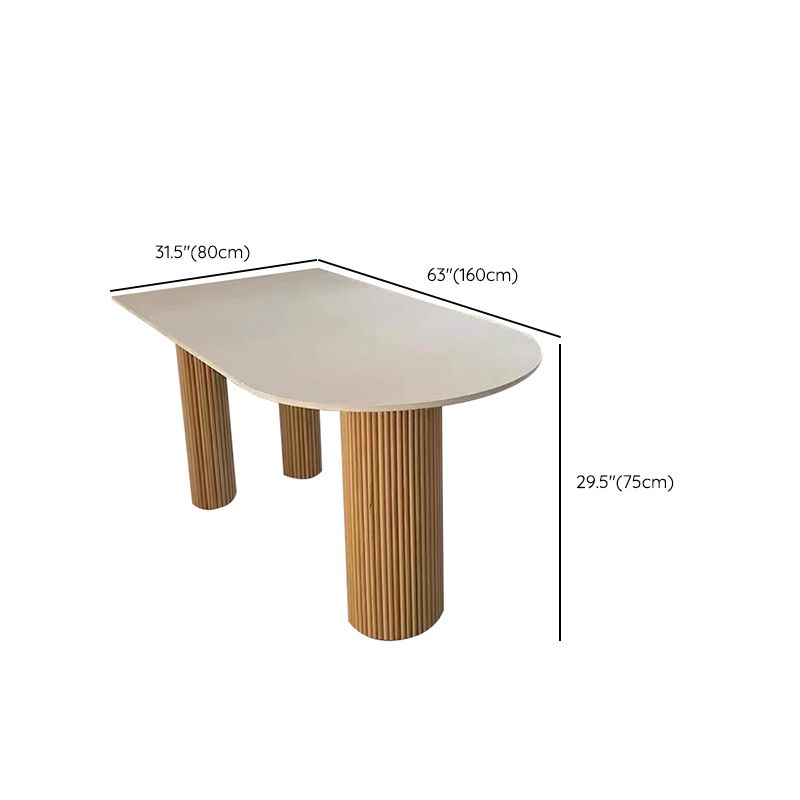 Simple Rectangle Dinner Table Dining Room Solid Wood Dining Table