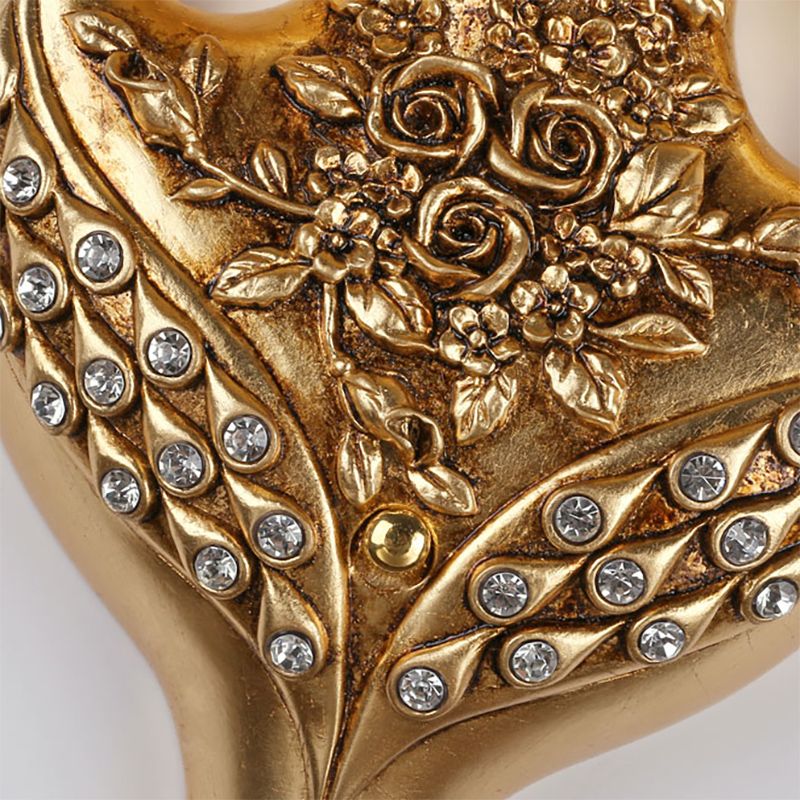 Rustikale Style Glockenwand montiertes Licht 1 hellgelbes Glas und Harzwandlampe mit goldener/weißer Schwan -Rückenplatte