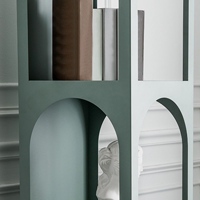 Scandinavian Shelf Bookcase Metal Standard Book Shelf with Rectangular Shelves