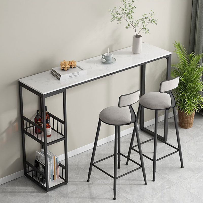 Rectangle Pub Table Bar Height Industrial Bar Table for Indoor