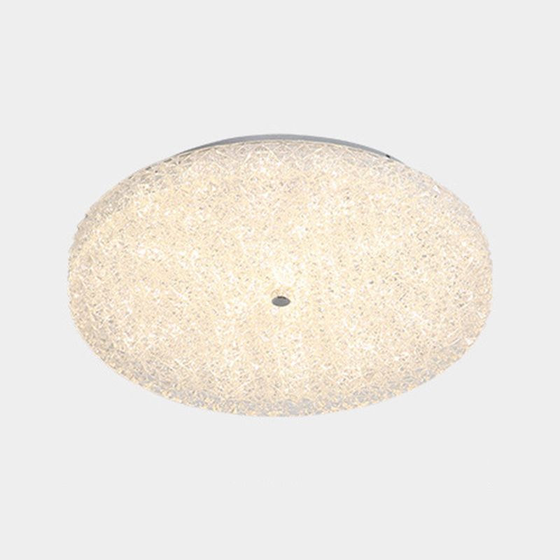 Modern Ceiling Mount Light LED Close to Ceiling Lamp with Glass Shade for Living Room
