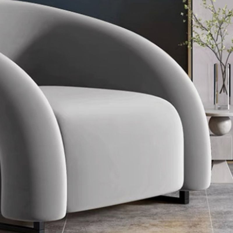 33.07" Wide Scandinavian Style Single Sofa Chair Microfiber Arm Chair