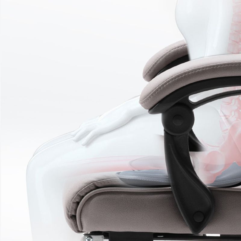 Modern Office Chair Padded Arms No Distressing Ergonomic Desk Chair with Wheels