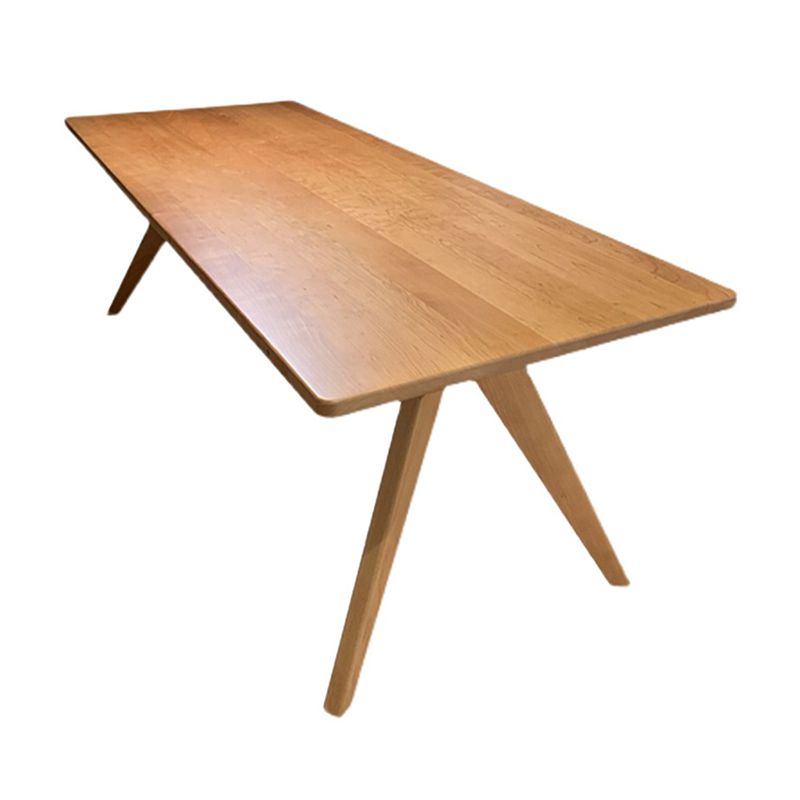 Modern Style Dining Table Solid Wood Rectangle Table for Home