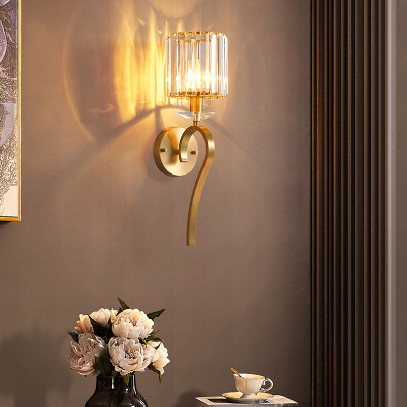 Unique Shape Wall Mount Light Fixture Modern Wall Mounted Lighting in Gold Fixture