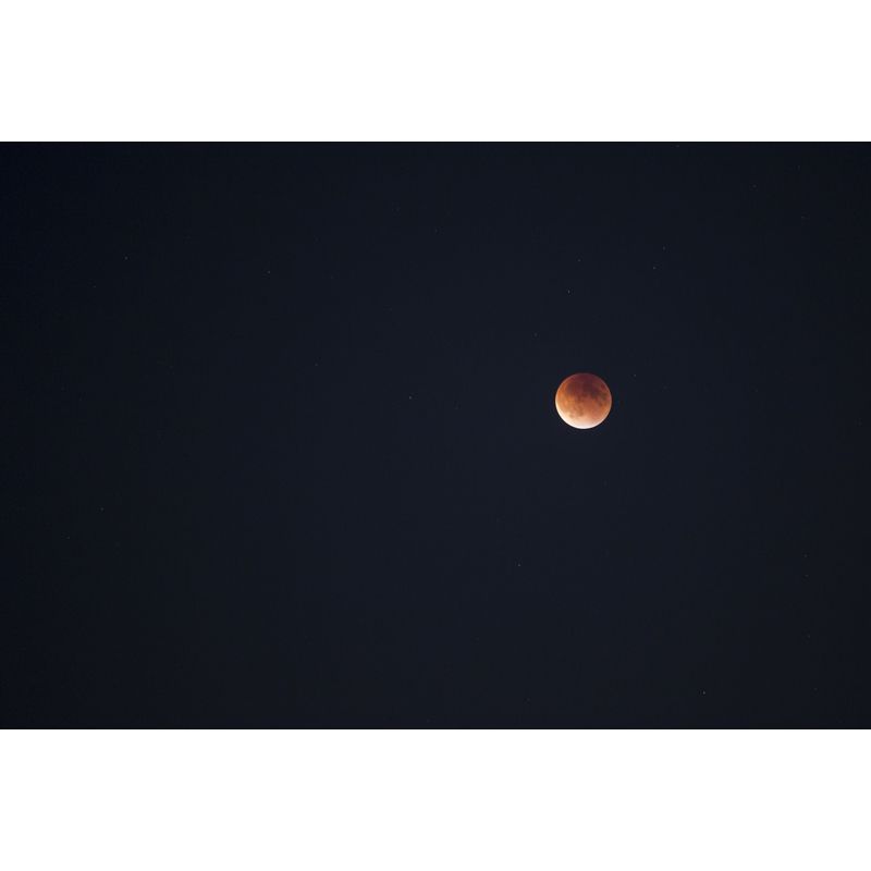 Photography Waxing Moon Mural Decal Full-Size Wall Covering for Bedroom, Custom Print