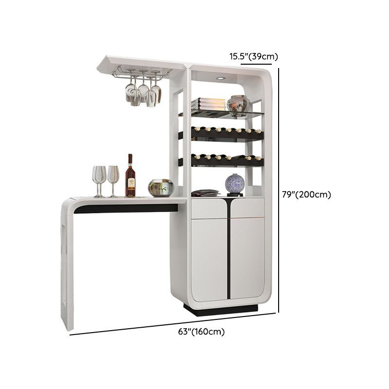 1/2/3 Bar Stool and Table Set in Black and White for Dining Room