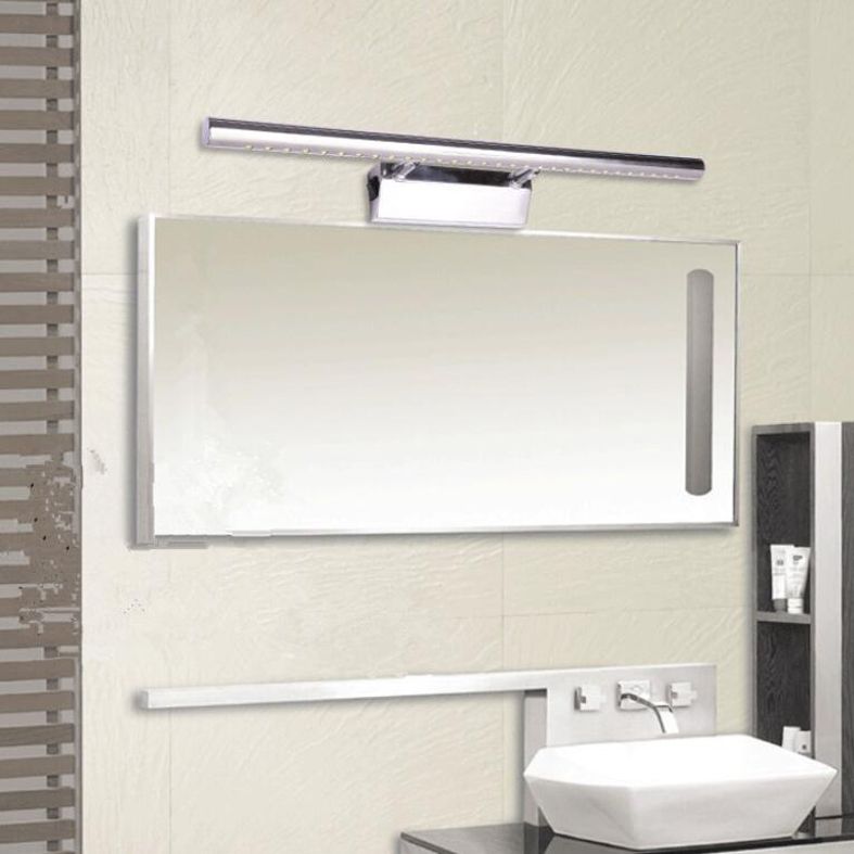 Silver Simplicity Vanity Wall Light Fixtures LED Wall Light Mirror Front Light