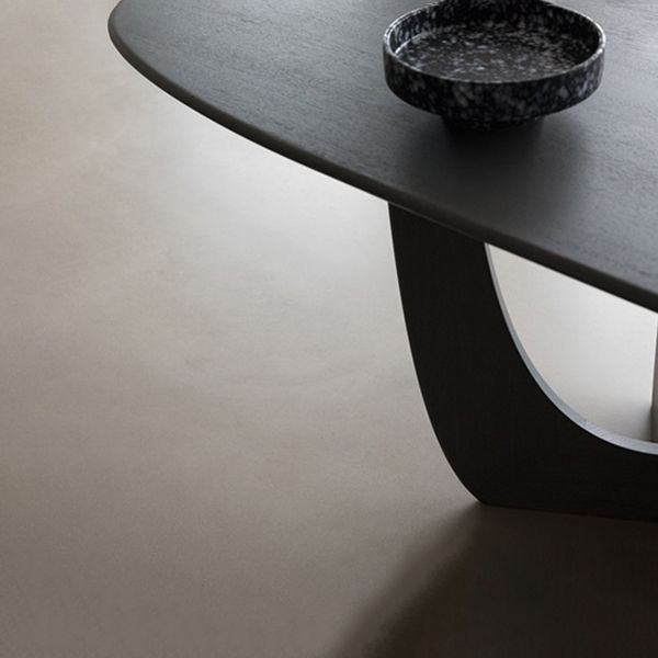 Mesa moderna de madera de pino para restaurante, mesa de cocina rectangular con pedestal doble