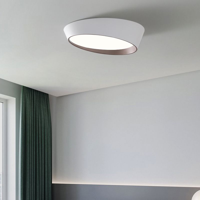 Metal Flush Ceiling Light Fixtures Modern Flush Mount Fixtures with Acrylic Shade