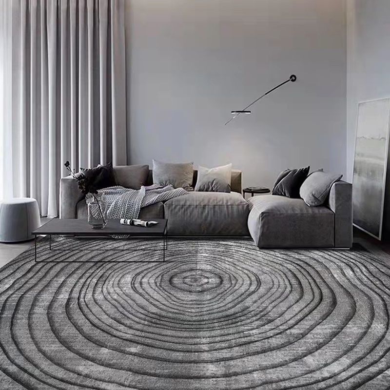 Tapis graphique moderne marron tapis résistant aux taches pour décoration domestique