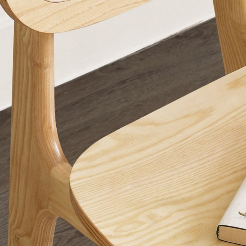 Solid Wood Dining Room Chairs Industrial Style Open Back Dining Chair