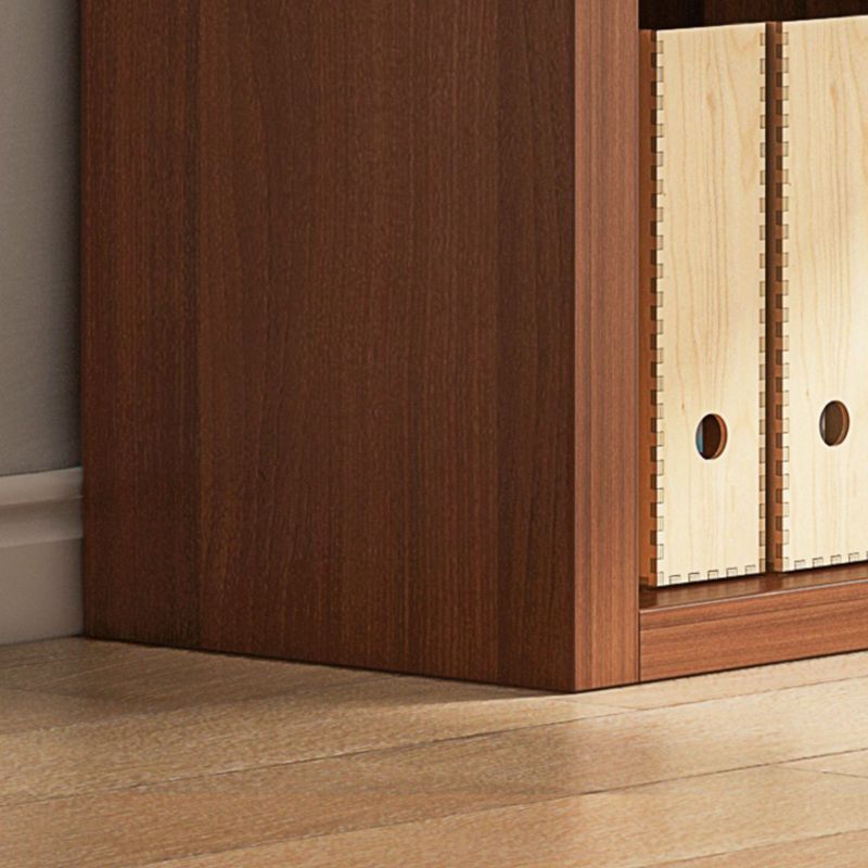 Closed Back Bookshelf Standard Engineered Wood Scandinavian Bookcase