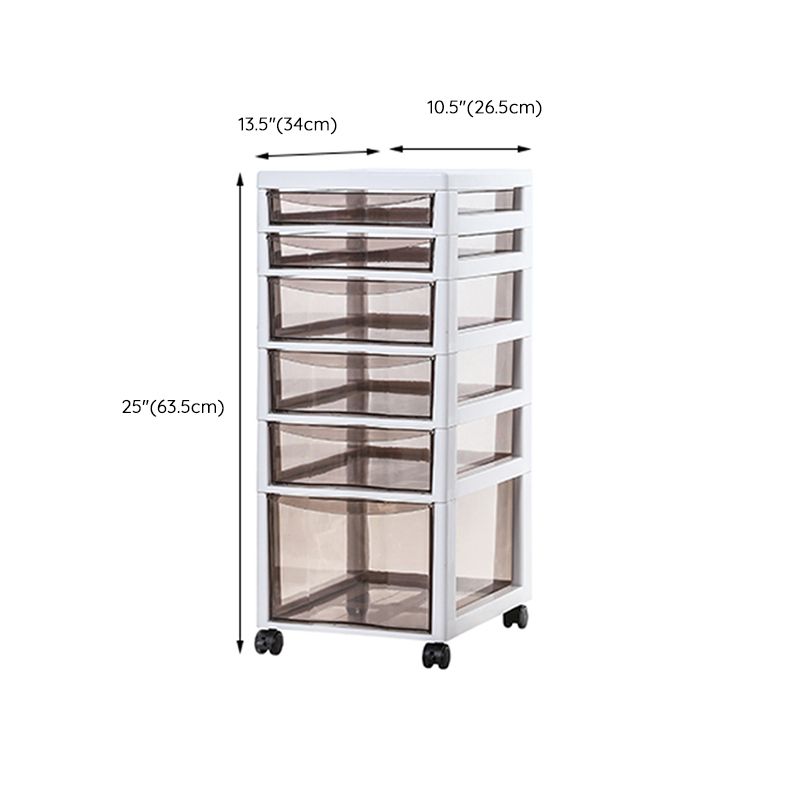 Modern Plastic Drawers File Cabinet Storage File Cabinet for Office