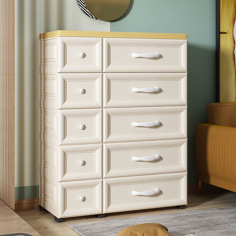 Plastic Storage Cabinet With Drawer Modern Wardrobe Armoire for Home