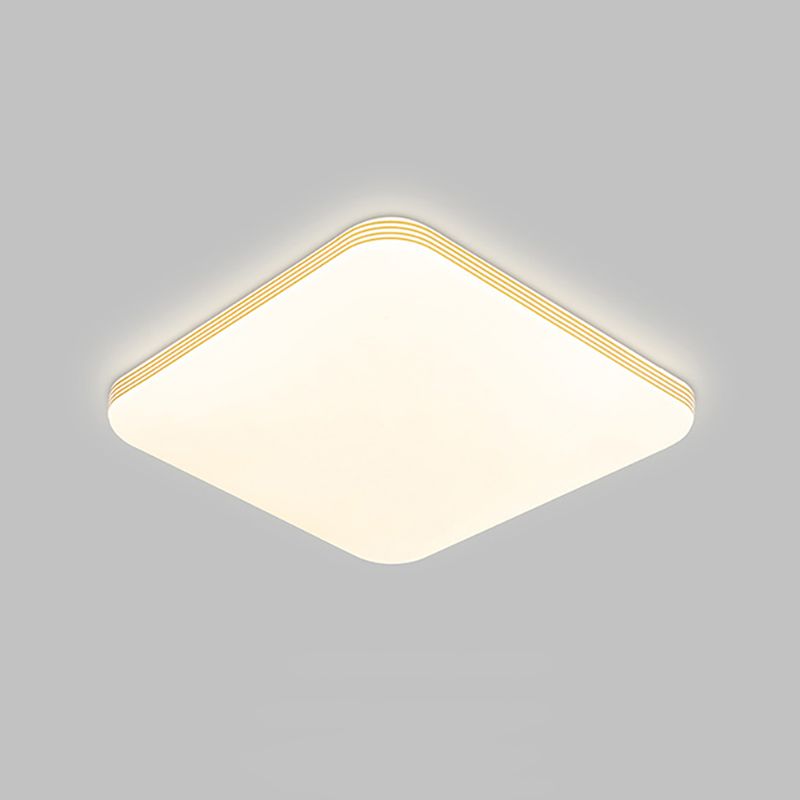 Geometry Shape LED Ceiling Lamp Modern Acrylic 1 Light Flush Mount for Living Room