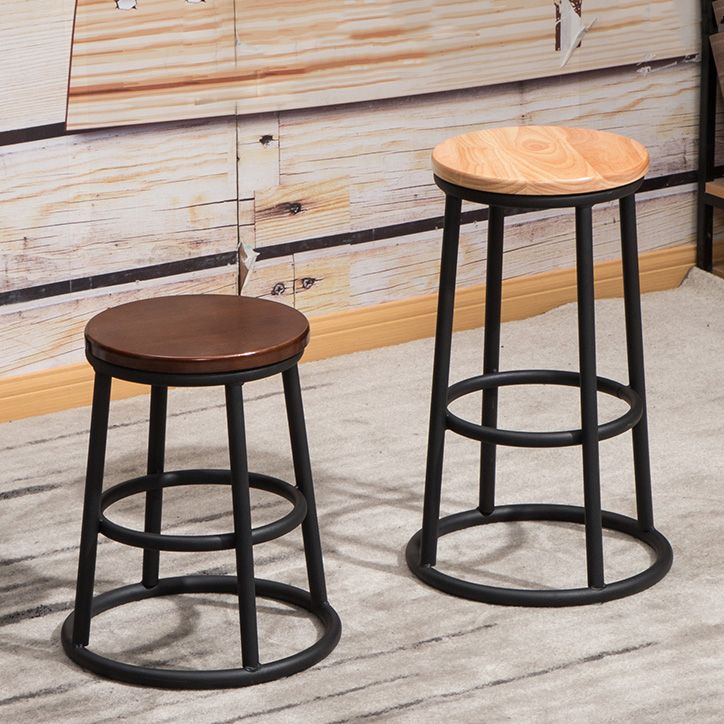 Modern Style Iron Bar Stool With Footrest Game Hall Bar Stool 30-inches