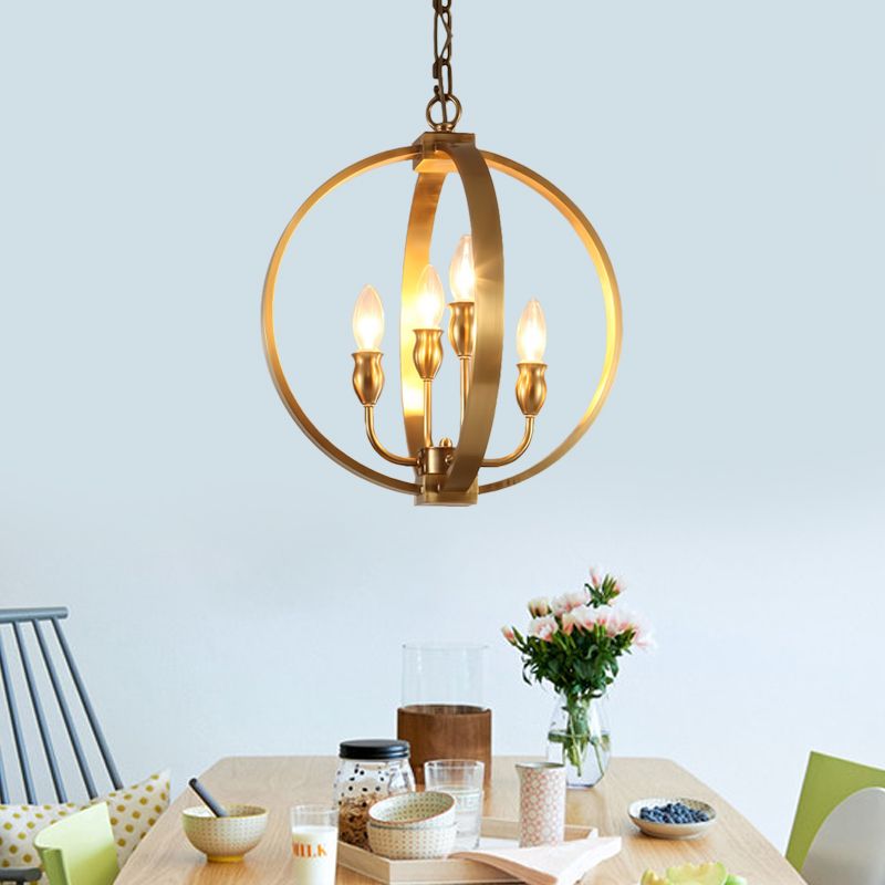 Gold 4/6 lumières lustre luminaire lux