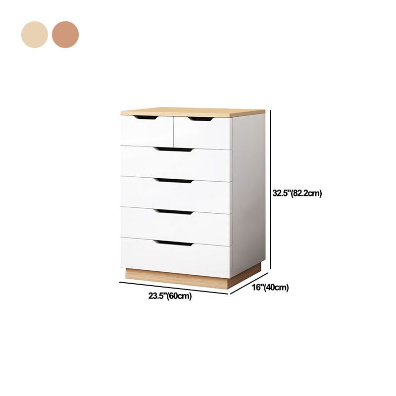 16" D Modern Wooden Lingerie Chest Bedroom Vertical Storage Chest Dresser with Drawers