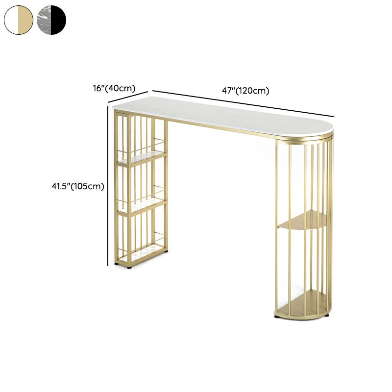 1/2/3 Pieces Oval Modern Faux Marble Top Counter Height Pub Set