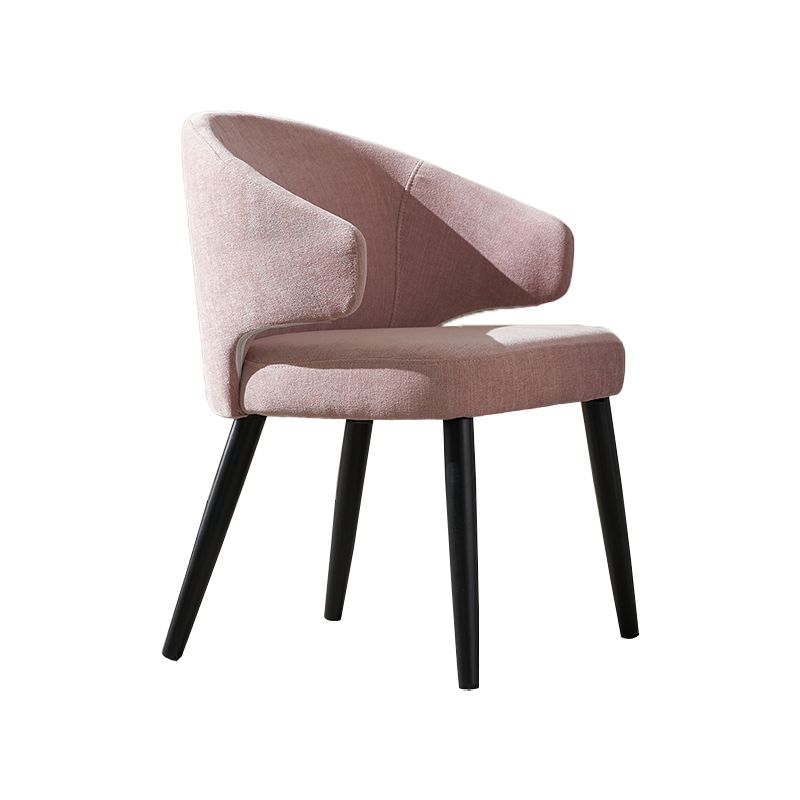 Fauteuils de salle à manger contemporains en bois, chaise d'appoint à oreilles pour usage domestique (Ensemble de 2)