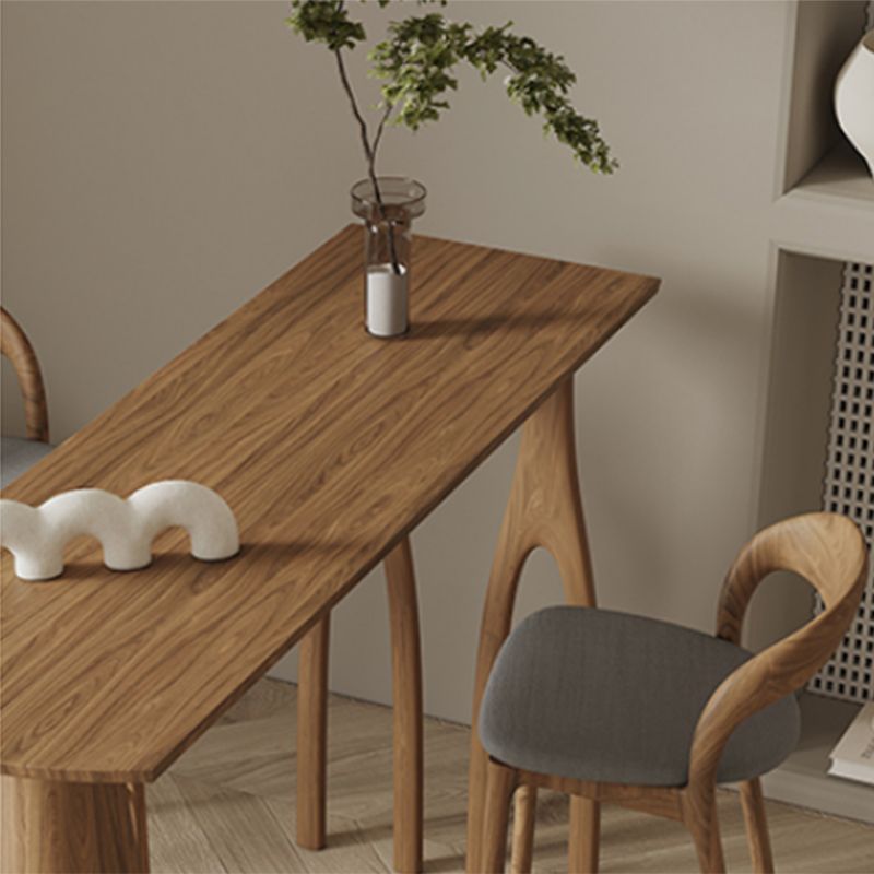 1/3 Pieces Contemporary Rectangle Solid Wood Pub Table with High Stools