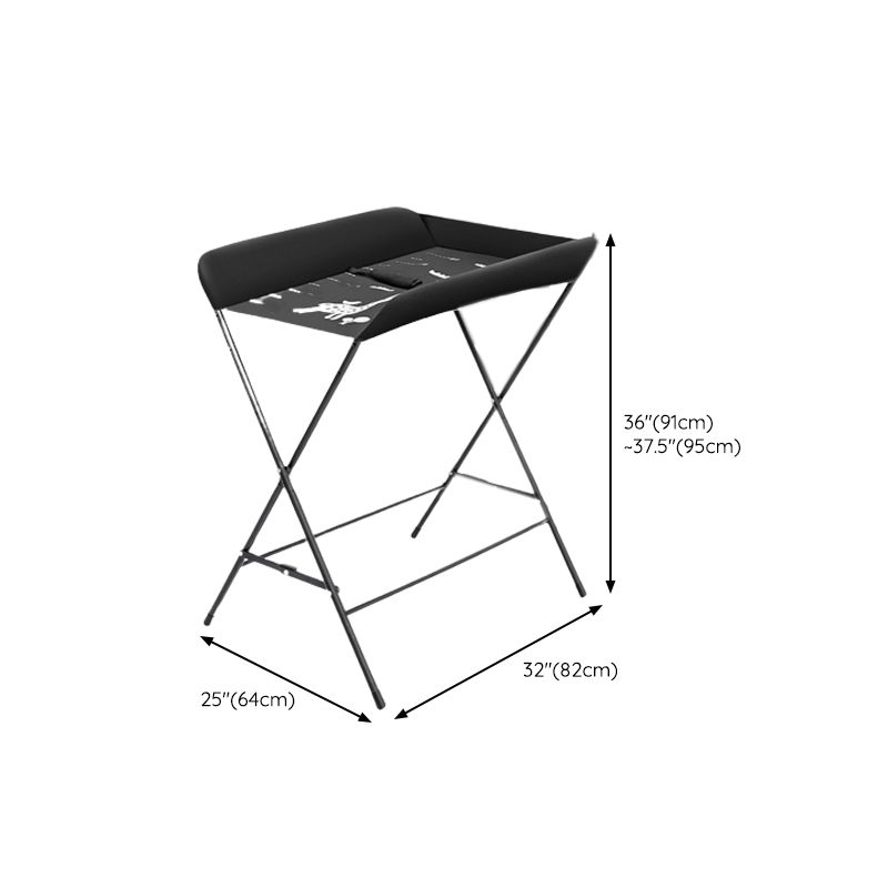 Flat Top Baby Changing Table Portable Changing Table with Safety Rails