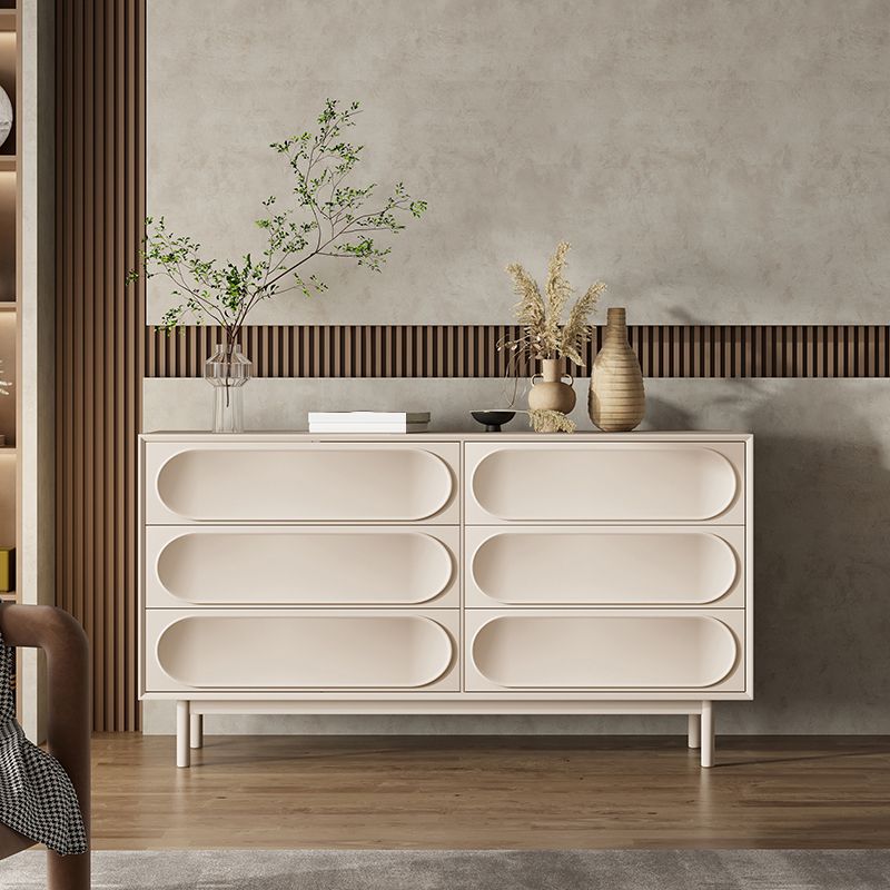 Ultra-Modern Double Dresser Birch Storage Chest Dresser for Bedroom