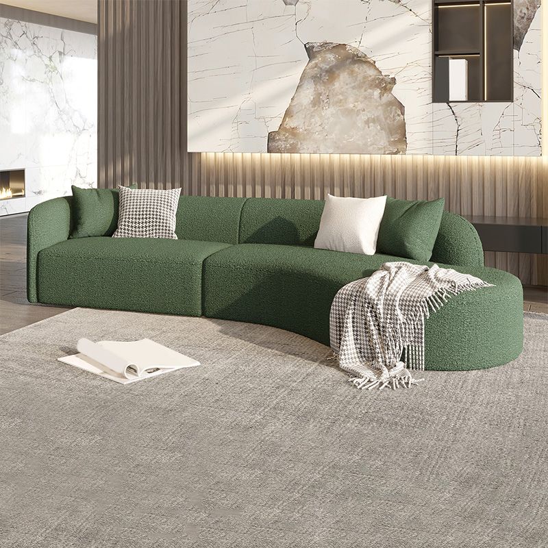 Wool Modern Sofa/Sectional Right Hand Facing for Apartment, Living Room
