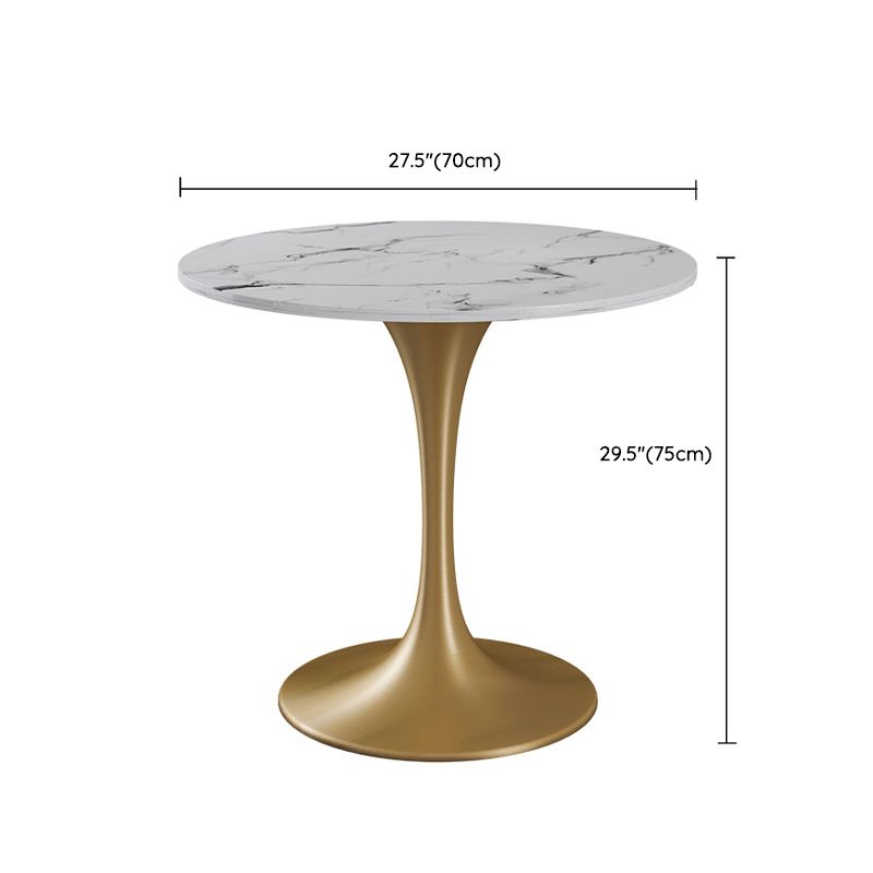 Modern Style Sintered Stone Dining Table Set White 1/2/4/5 Pieces Dining Set for Home Use