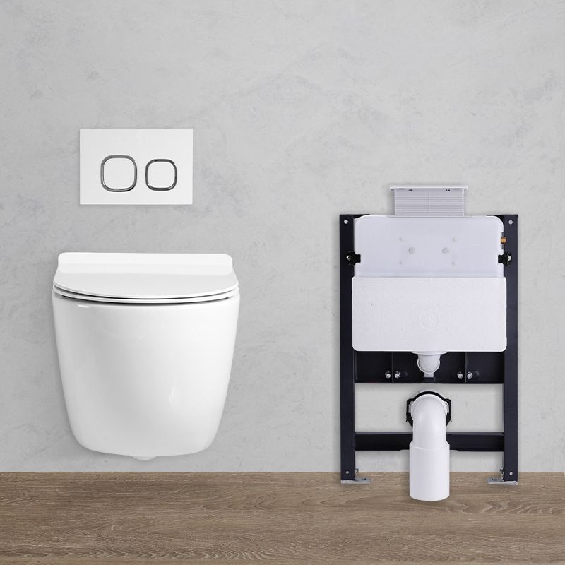 Wall Mount Flush Toilet Single Flush Modern One-Piece Toilet Urine Toilet