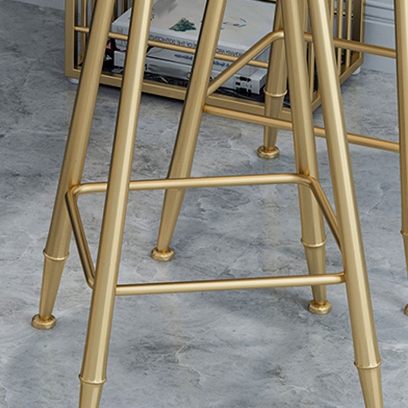 Glam 1/3/5 Pieces Bar Table Set Rectangle Stone Counter Table with Stools for Living Room