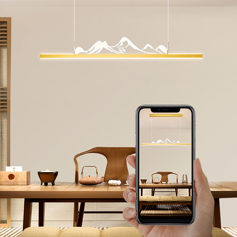 Iluminación moderna de iluminación LED acrílico Luz de luz para comedor para comedor