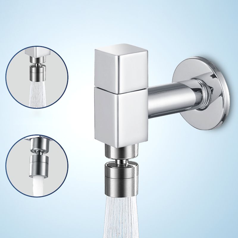 Contemporary Wall Mounted Bathroom Faucet Knob Handle Brass Faucet