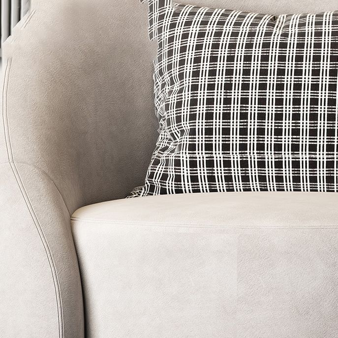 Contemporary Solid Color Arm Chair Living Room Swivel Barrel Chair