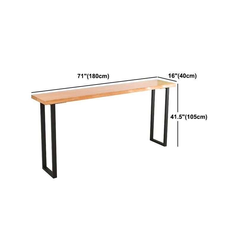 Modern 1/4/5 Pieces Wood Bar Table Set Rectangle Bar Table with High Stools for Kitchen