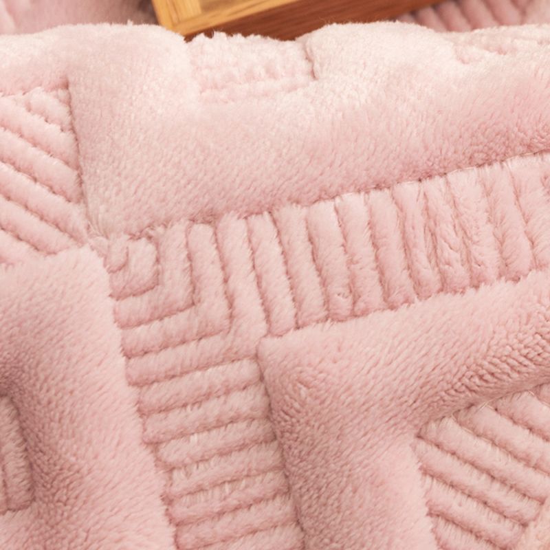 Tapis rose de couleur un tapis en polyester moderne tapis de support sans glissement pour décoration intérieure