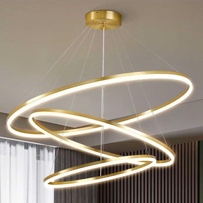 Lámpara colgante de techo de lámpara colgante de múltiples capas para el salón