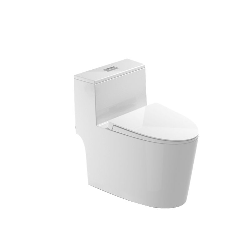 Modern Ceramic Flush Toilet Floor Mounted Urine Toilet with Slow Close Seat for Washroom