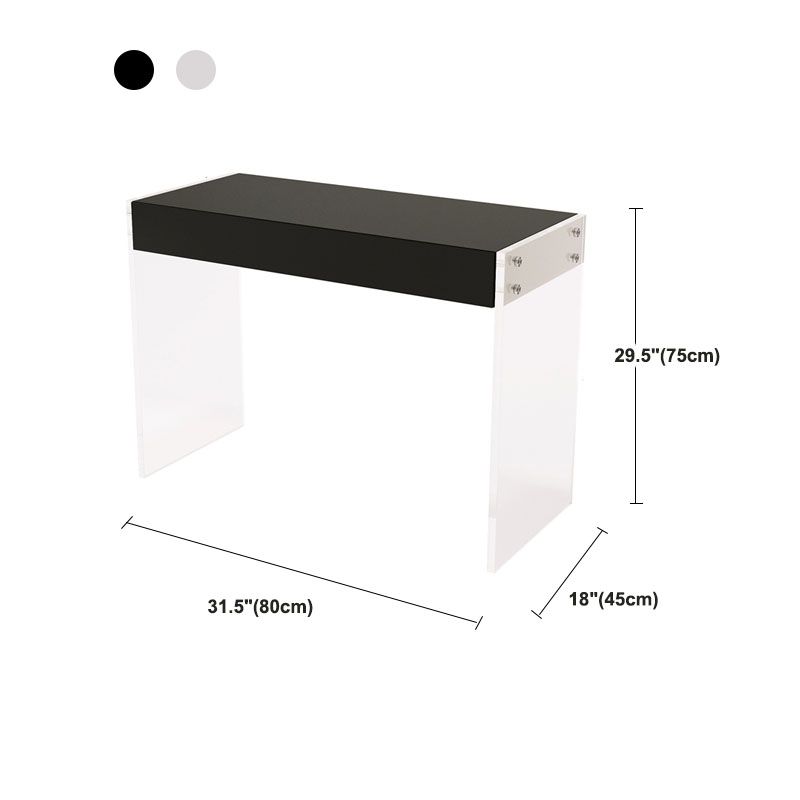 Modern Engineered Wood Makeup Dressing Table Stool Black/ White