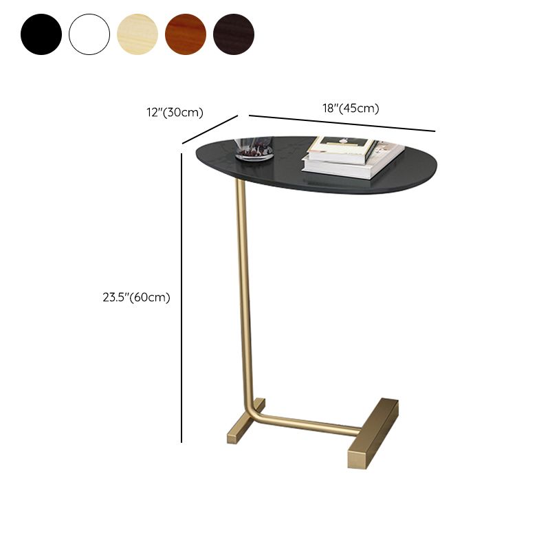 23.6inch Tall Modern C Corner Table Solid Wood Side End Table