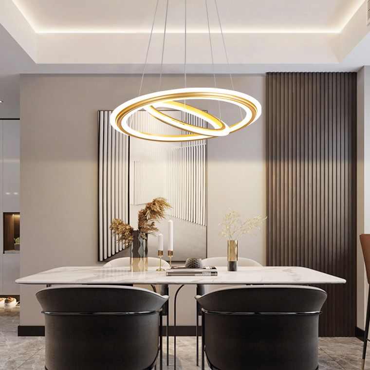 Accesorios de iluminación de lámpara de múltiples niveles Lámpara colgante de lámpara de 3 luces con sombra acrílica