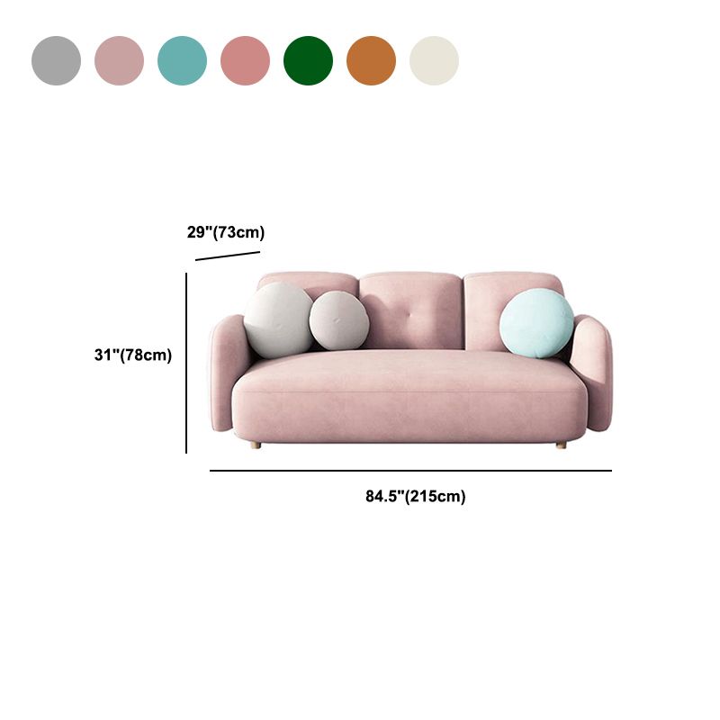 Modern Sofa with Square Arm and Tight Back for Apartment,84.65 "