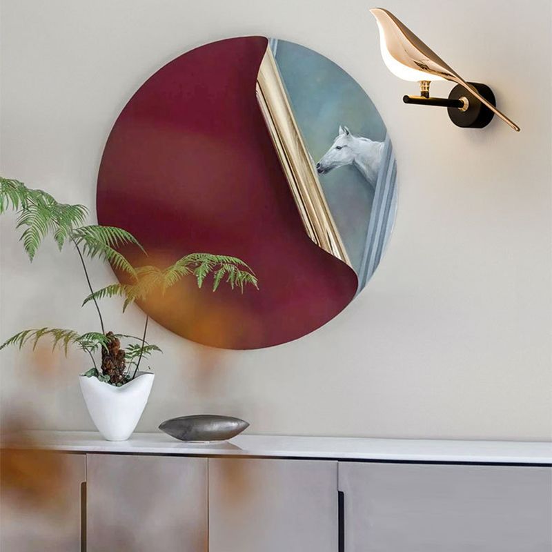 Modern 1/2-Light Wall Mounted Sconce Metal Unique Wall Light