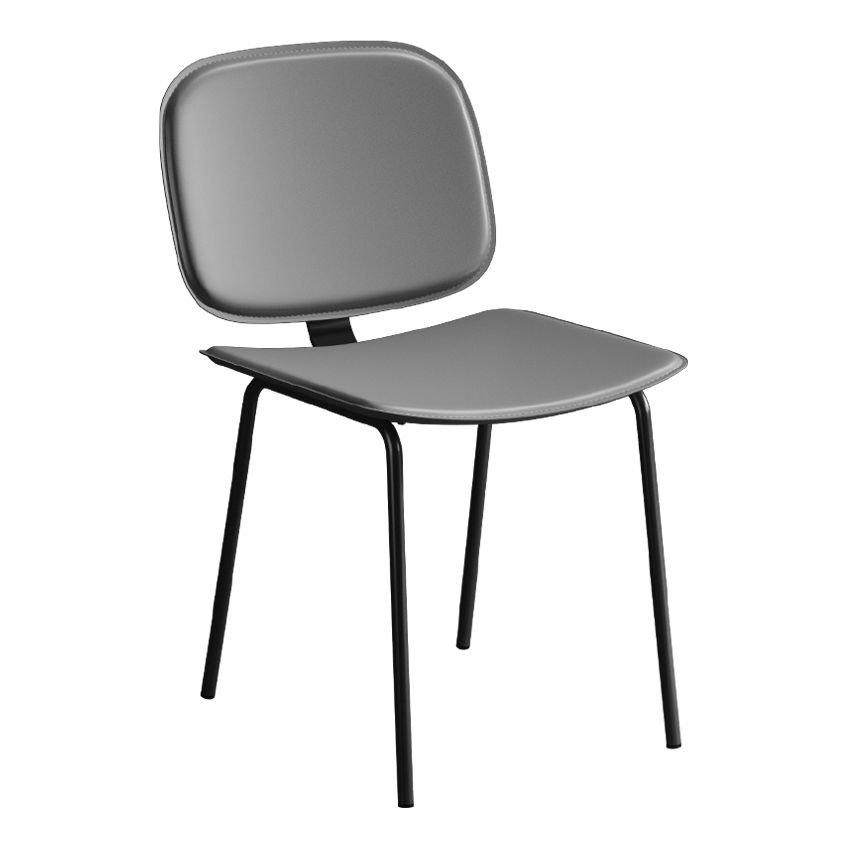 Modern Metal Dining Room Armless Chairs Open Back Dining Side Chair for Home Use