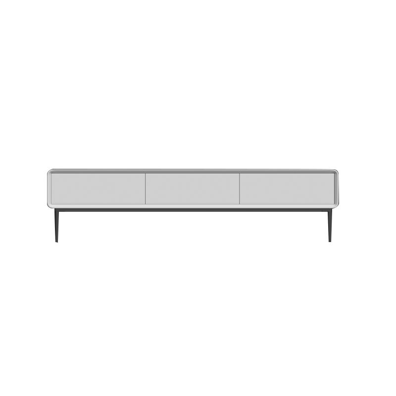 White TV Media Console Contemporary TV Stand Console with Drawers