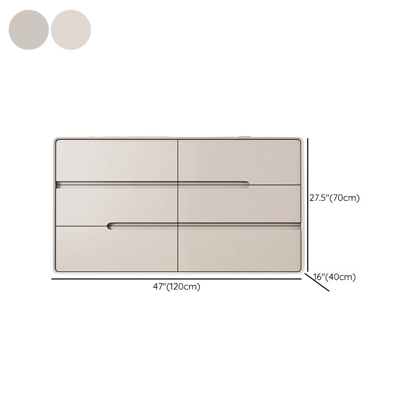 Contemporary Dresser Wooden Storage Chest Dresser with Drawers