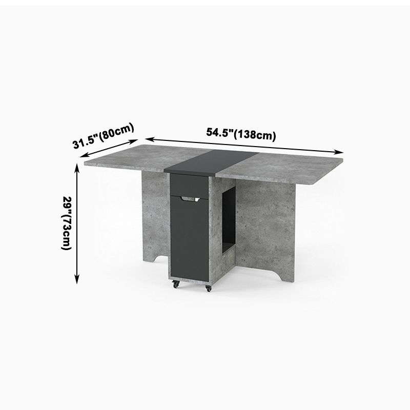 Muebles de estilo de mediados de siglo Mesa de comedor de madera maciza para el comedor en casa