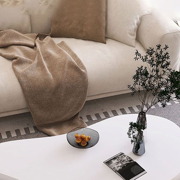 4 Legs Coffee Table Wood Geometric Coffee Coffee or End Table