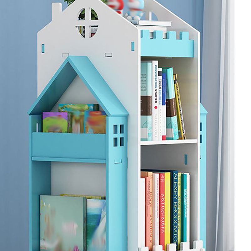 Scandinavian Open Back Standard Bookshelf Engineered Wood Bookcase for Study Room